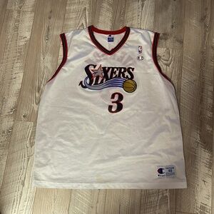 Vintage Philadelphia 76ers AI jersey XL